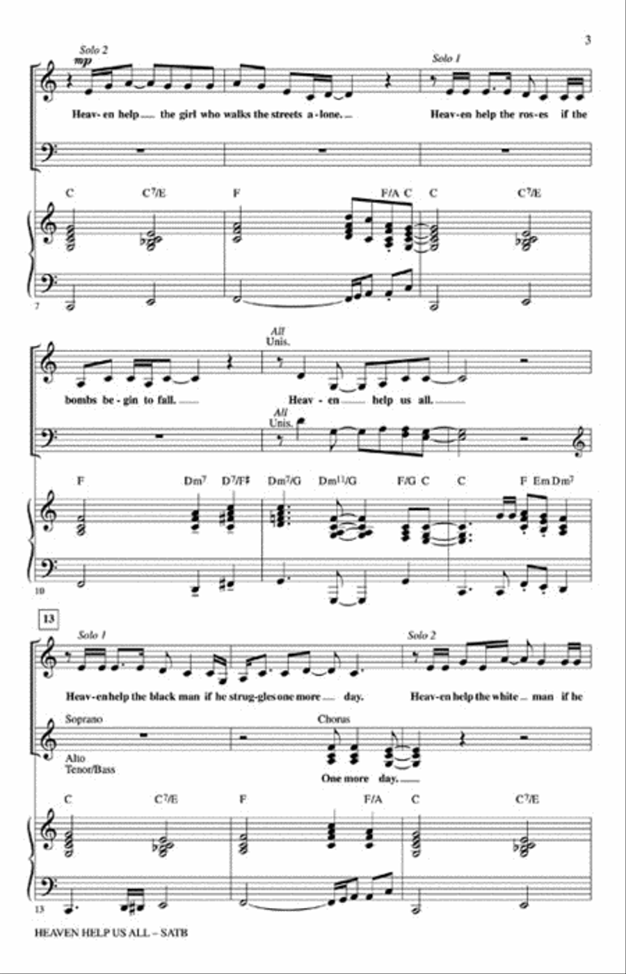 Heaven Help Us All 4-Part scores gallery preview page 3