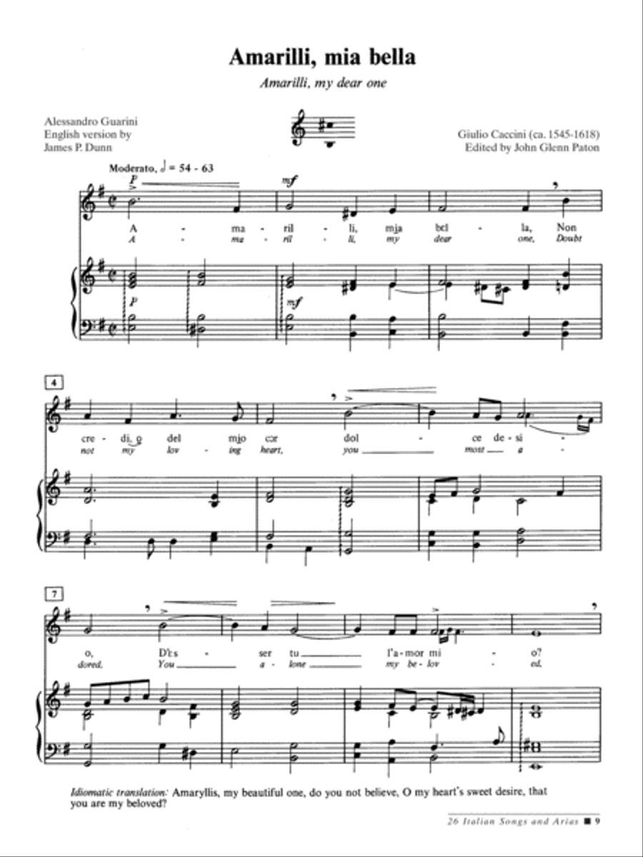 26 Italian Songs and Arias - Medium Low Voice (Book)
