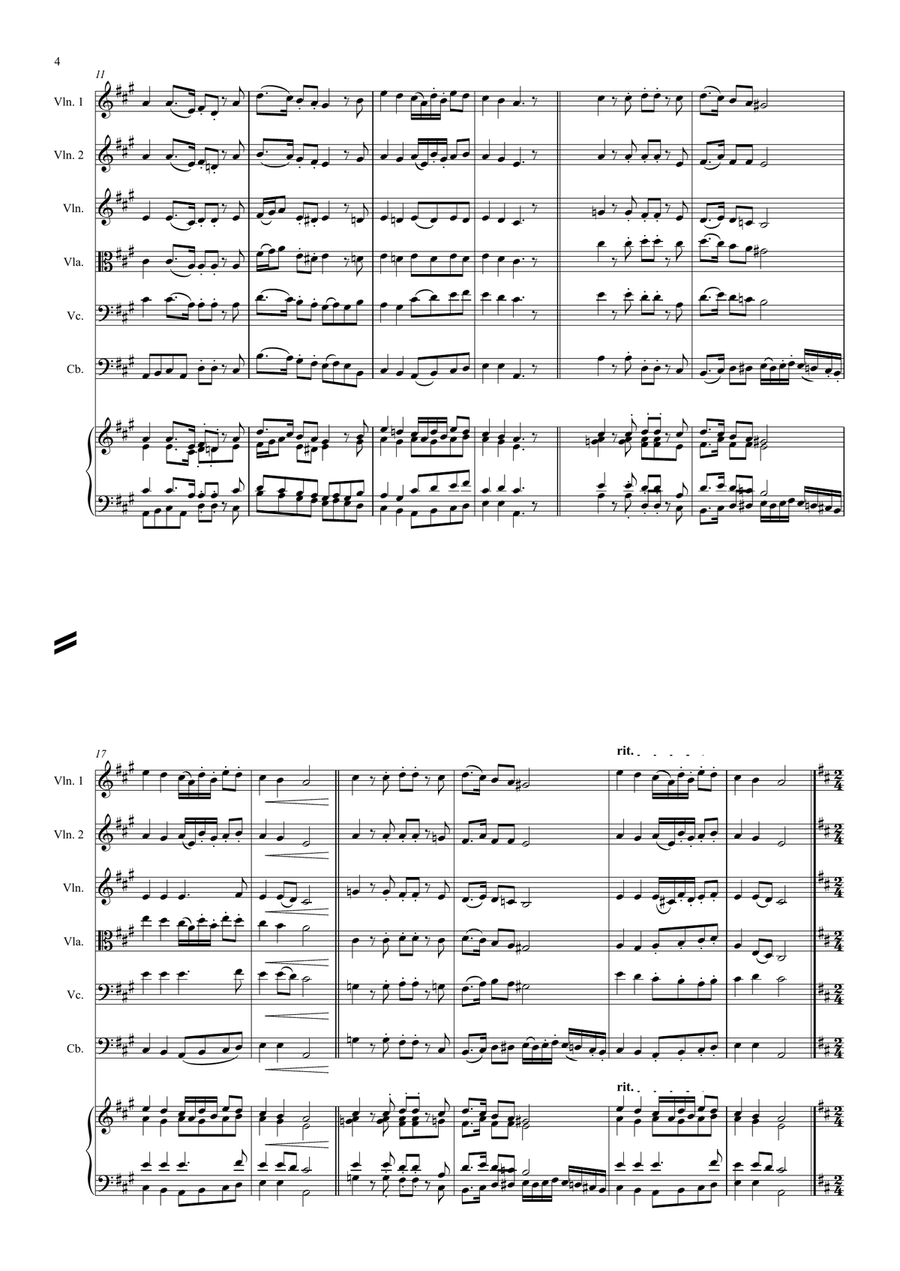 Three Great British Anthems String Orchestra scores gallery preview page 4