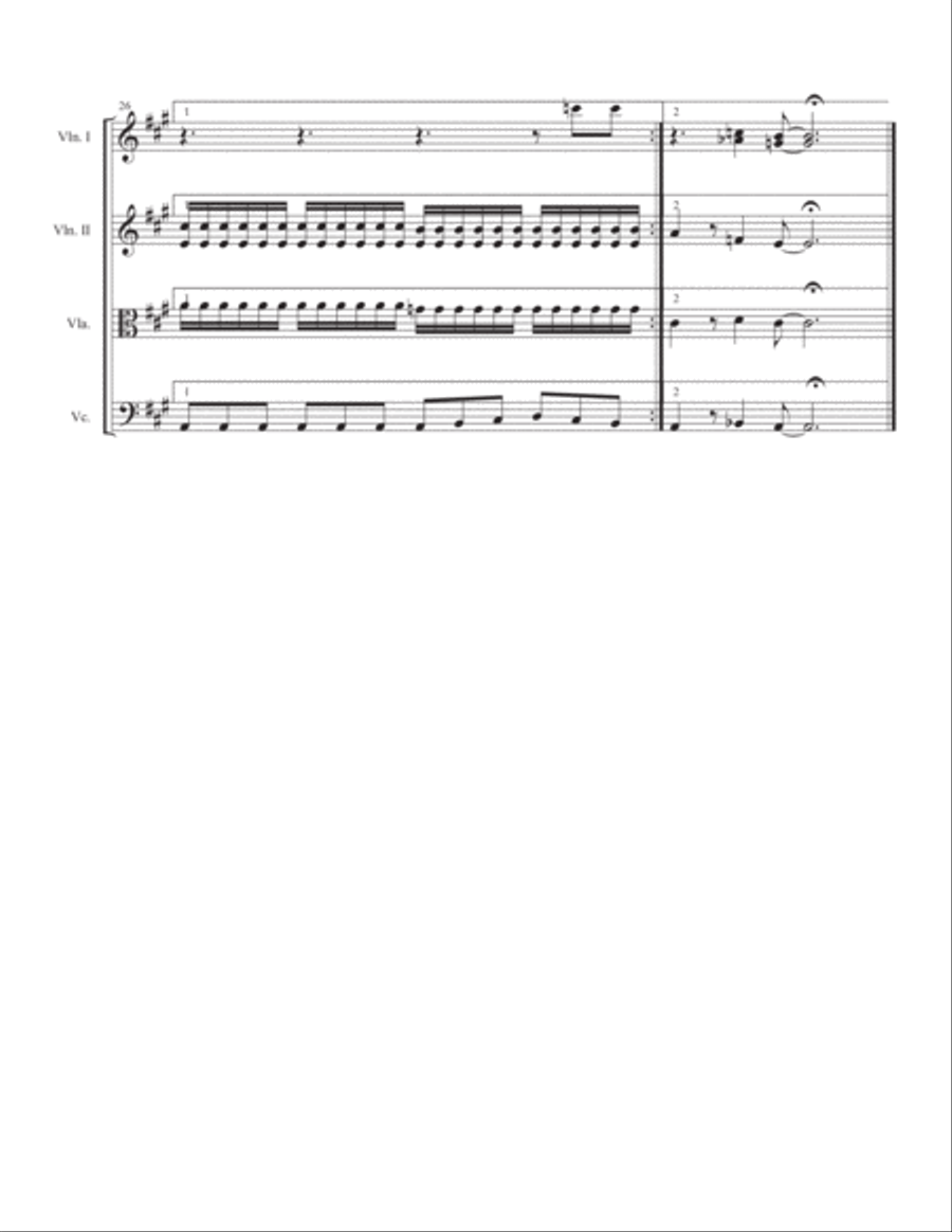 Oh! Darling String Quartet scores gallery preview page 5