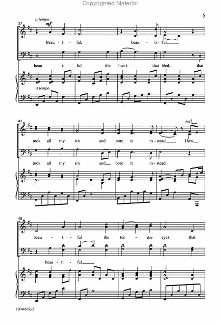 How Beautiful 4-Part scores gallery preview page 5