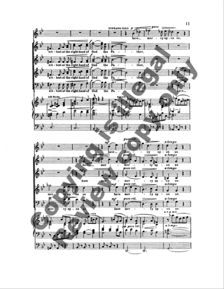 Gloria in Excelsis (Coronation Music) 4-Part scores gallery preview page 7