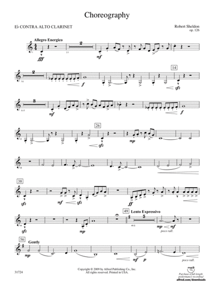 Choreography: (wp) E-flat Contrabass Clarinet