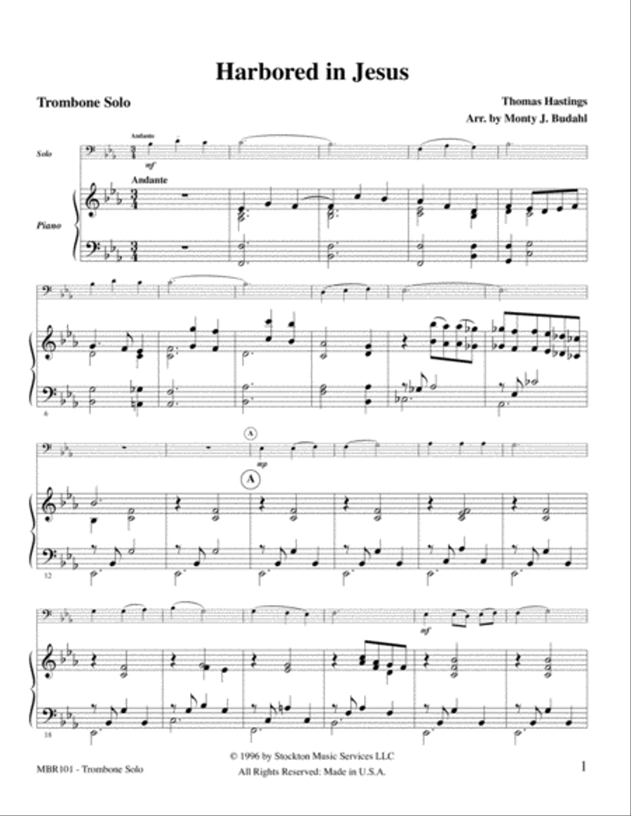 Harbored In Jesus Harbored In Jesus Piano Accompaniment scores gallery preview page 2