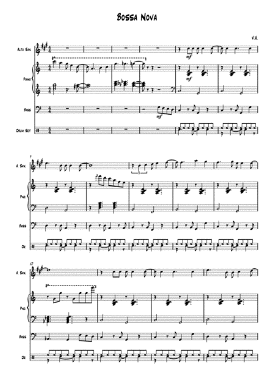 Bossa Nova Jazz Ensemble scores gallery preview page 2