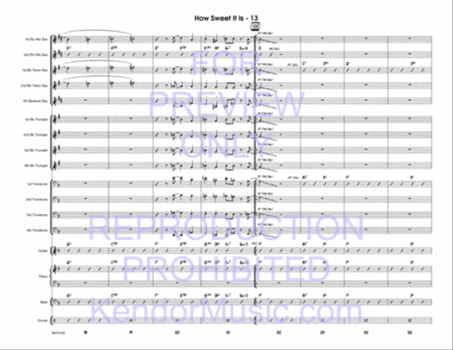 How Sweet It Is How Sweet It Is Jazz Ensemble scores gallery preview page 14
