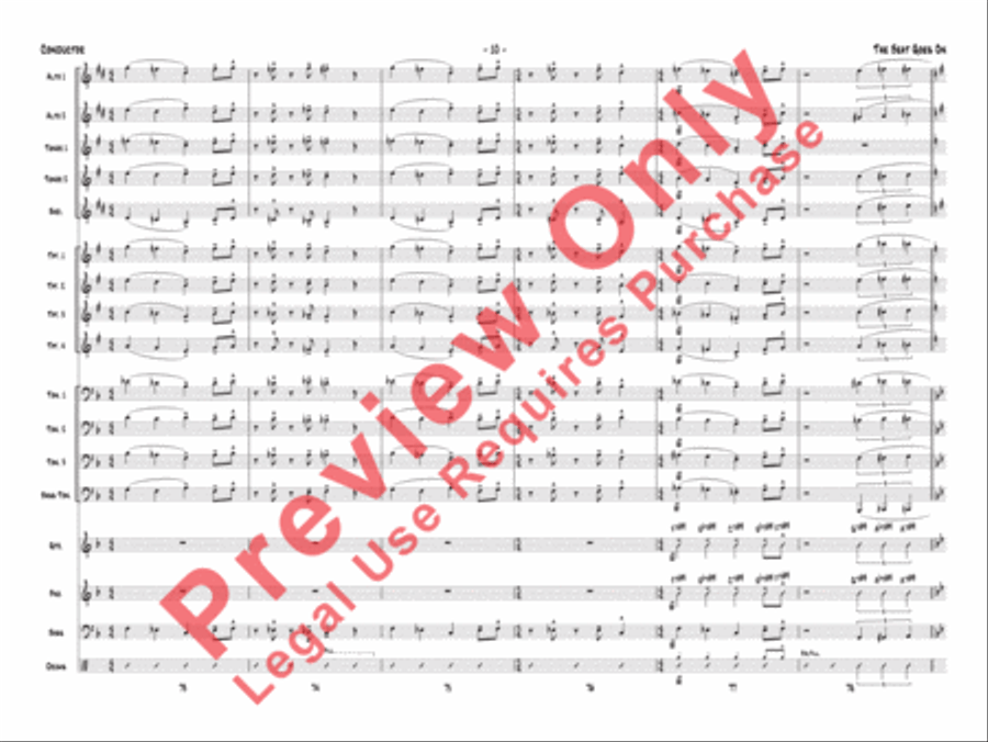 The Beat Goes On The Beat Goes On Jazz Ensemble scores gallery preview page 13