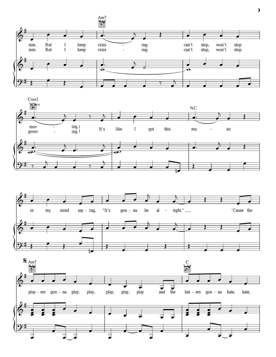 Shake It Off Shake It Off Acoustic Guitar scores gallery preview page 3