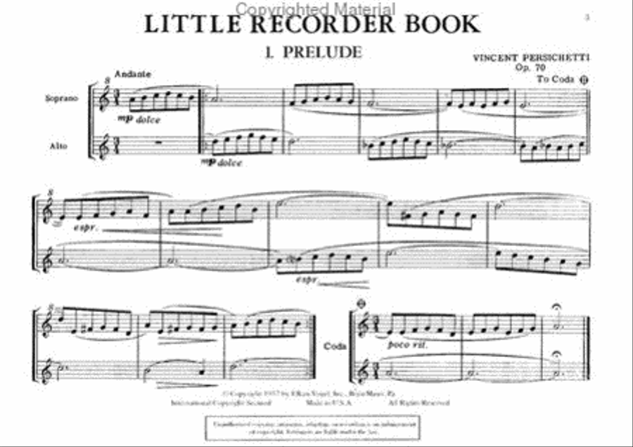 Little Recorder Book Little Recorder Book Chamber Music scores gallery preview page 2