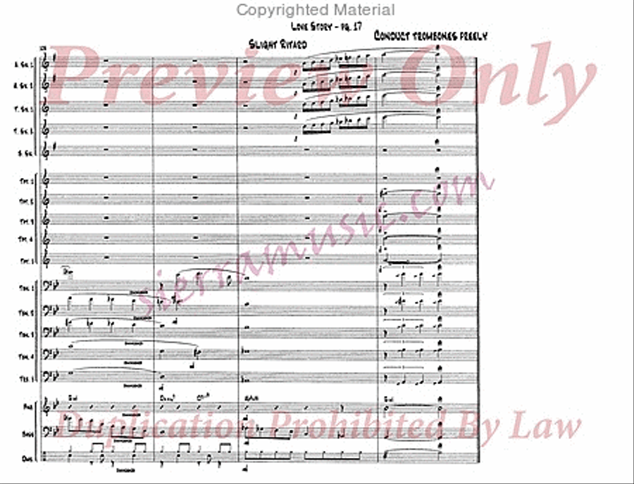 Love Story Love Story Jazz Ensemble scores gallery preview page 18