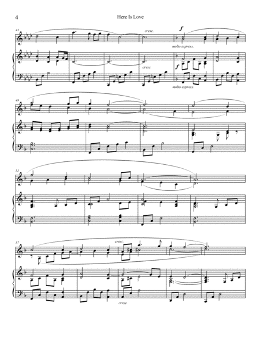 Here Is Love Choir scores gallery preview page 4