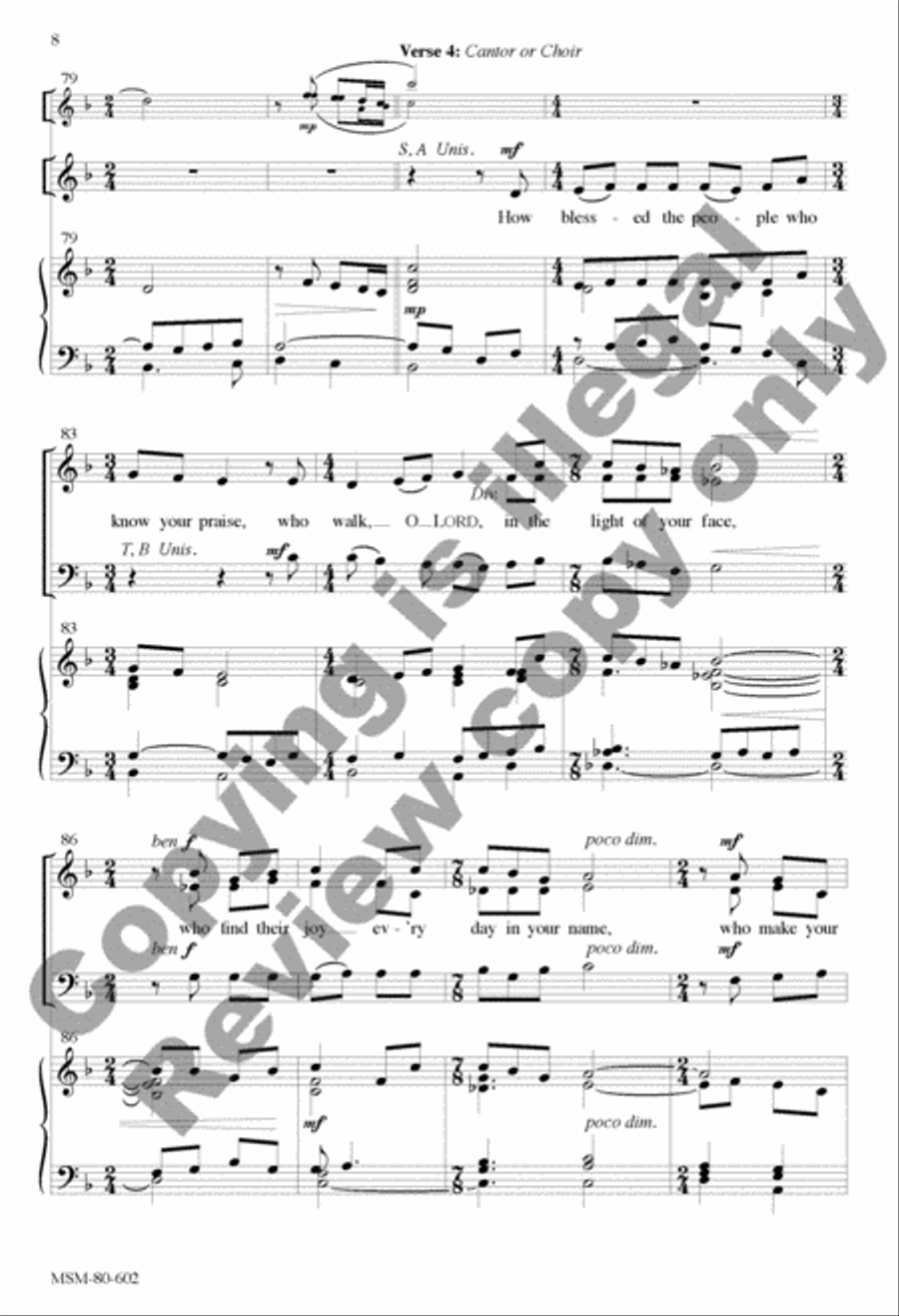 I Will Sing Forever of Your Mercies, O Lord: Communion Antiphon for Chrism Mass 4-Part scores gallery preview page 19