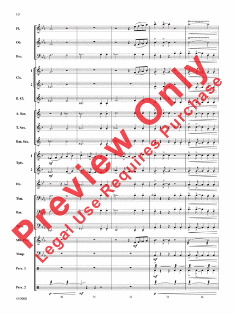 Pentagram Pentagram Concert Band scores gallery preview page 10