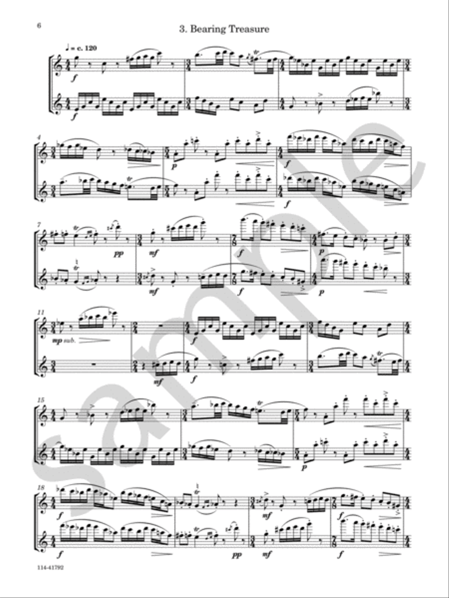 Spelunking Spelunking Flute Duet scores gallery preview page 5