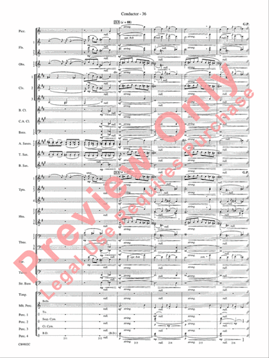 Porgy and Bess Porgy and Bess Concert Band scores gallery preview page 38