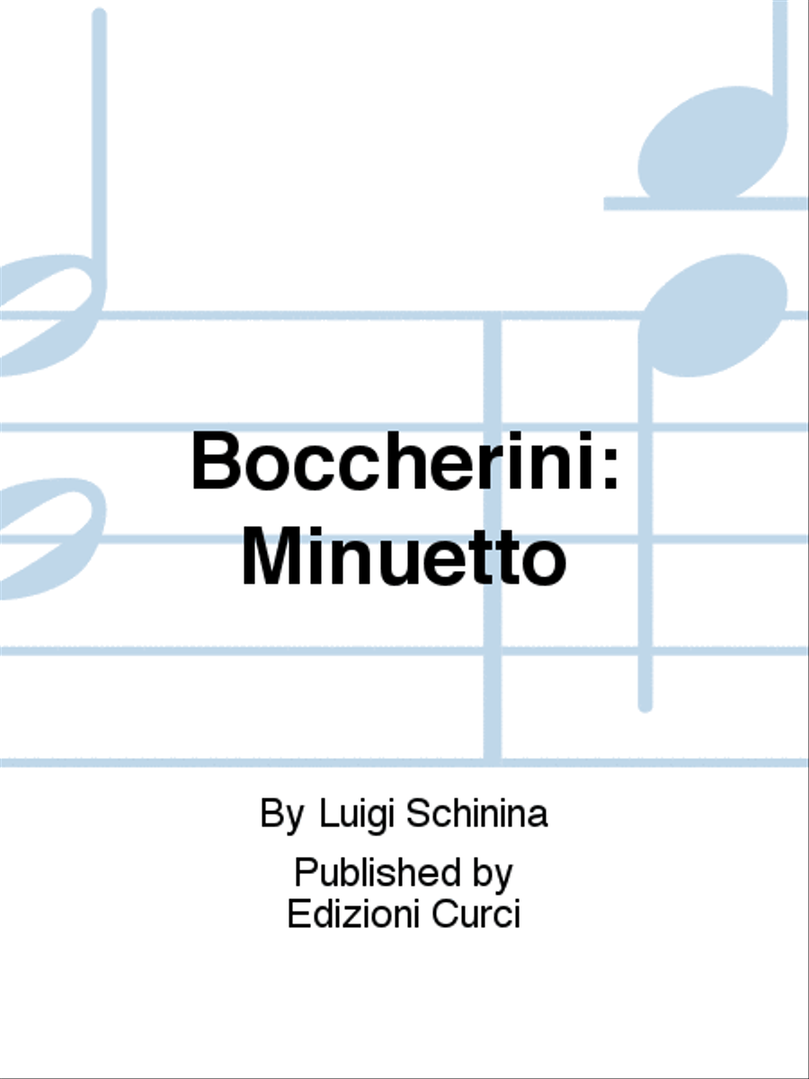 Boccherini: Minuetto Violin scores gallery preview page 1