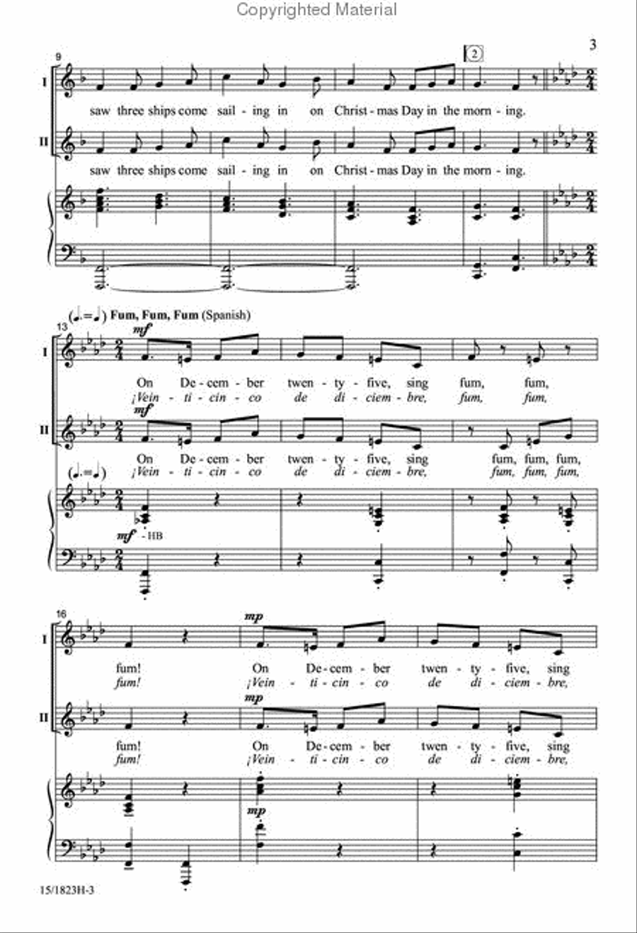A Garland of Carols 2-Part scores gallery preview page 3