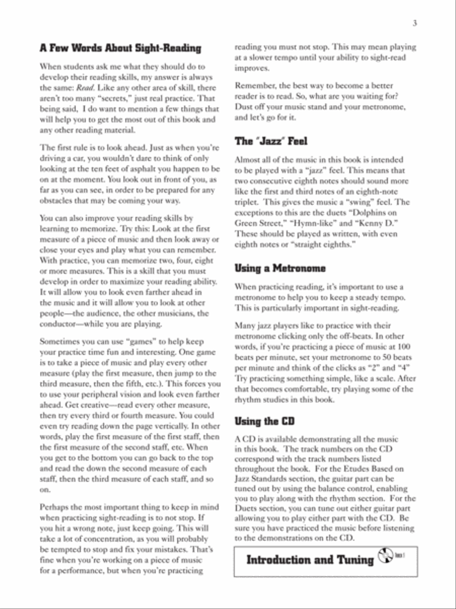 Jazz Guitar Sight-Reading Electric Guitar scores gallery preview page 9