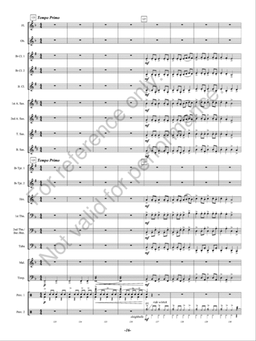 Winterwinds Concert Band scores gallery preview page 17