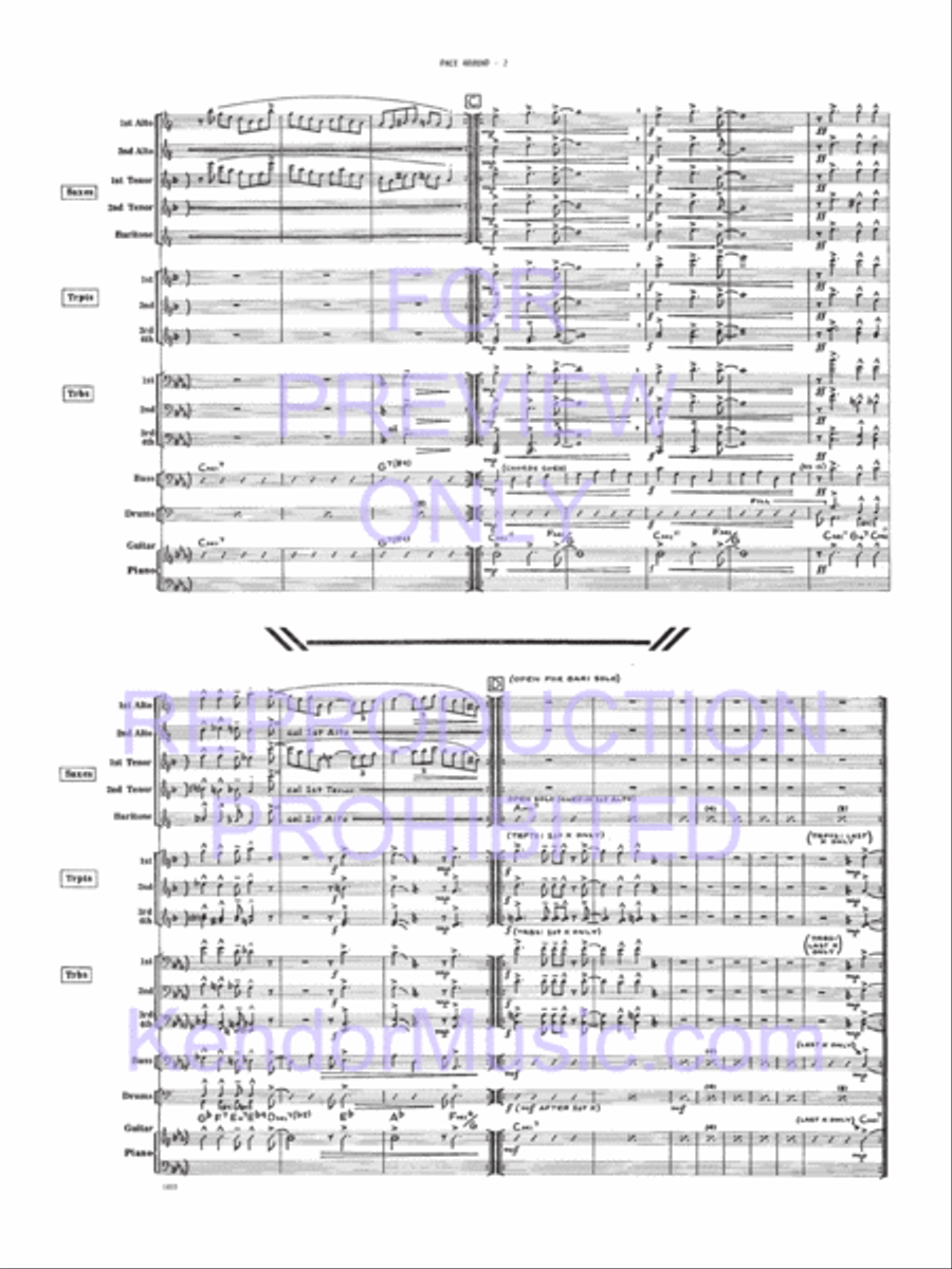 Once Around Once Around Jazz Ensemble scores gallery preview page 3