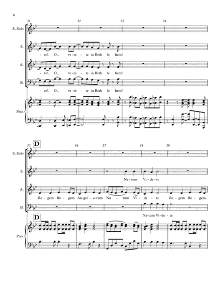 ADESTE FIDELES 3-Part scores gallery preview page 6