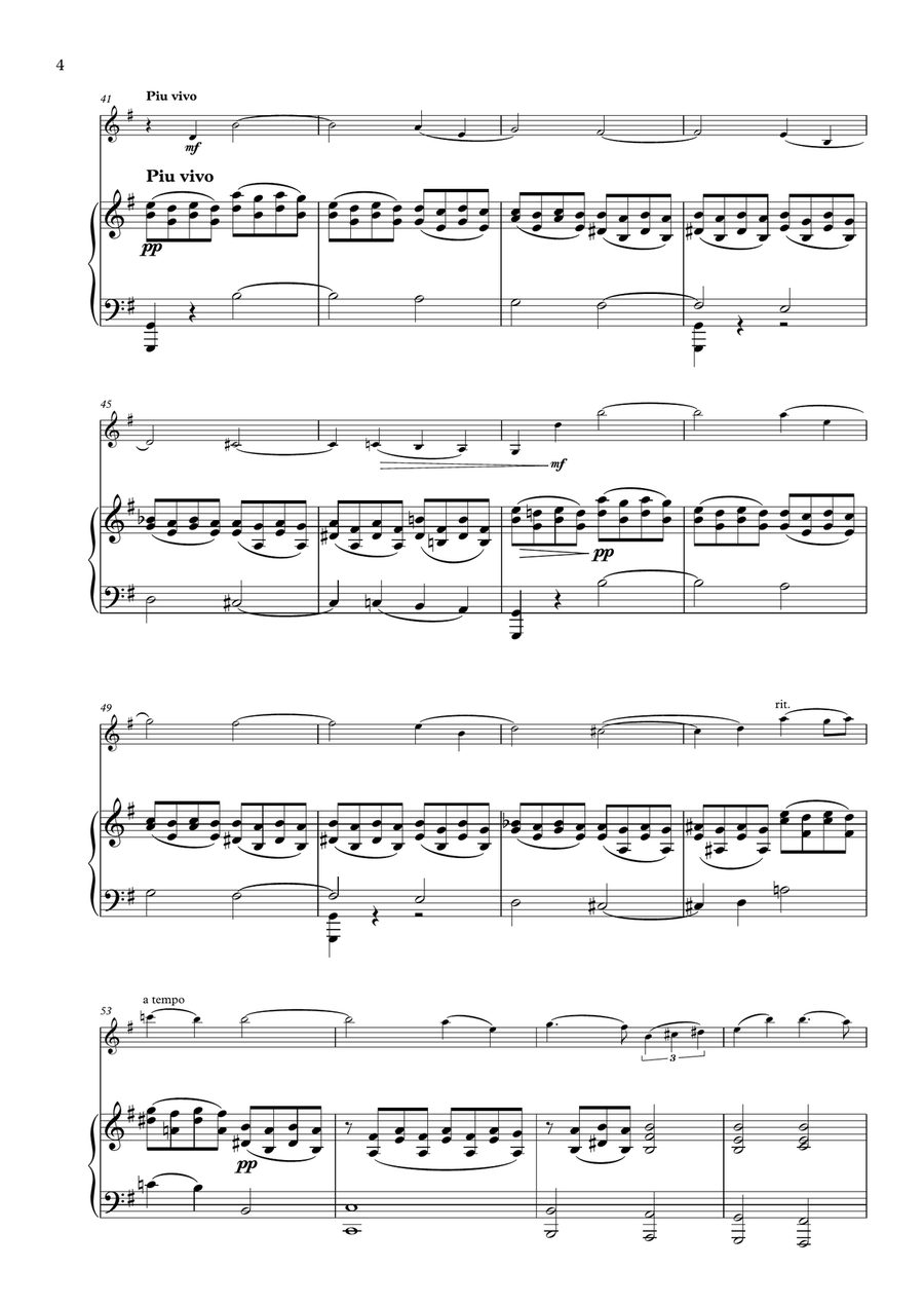Elegie, Op. 3 Violin Solo scores gallery preview page 4