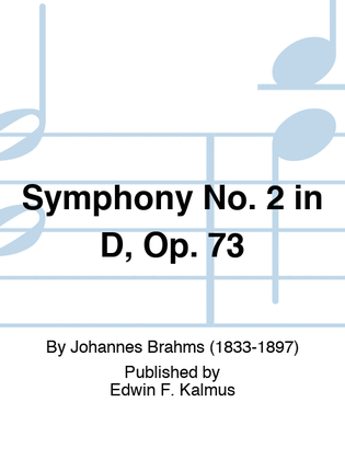 Book cover for Symphony No. 2 in D, Op. 73