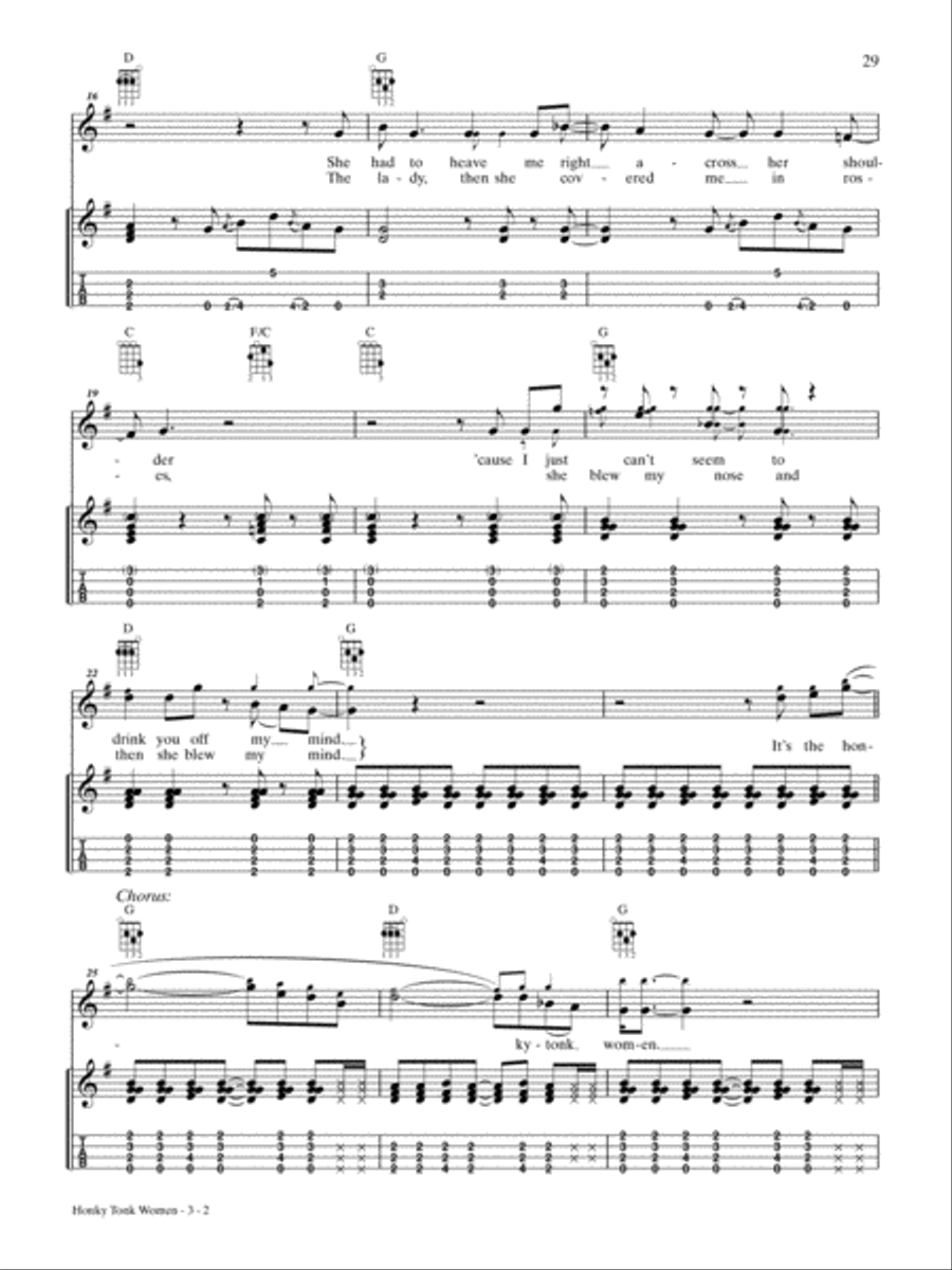 Honky Tonk Women Ukulele scores gallery preview page 2