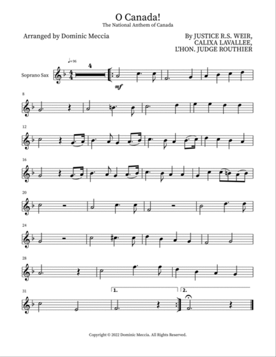 O Canada! Small Ensemble scores gallery preview page 5