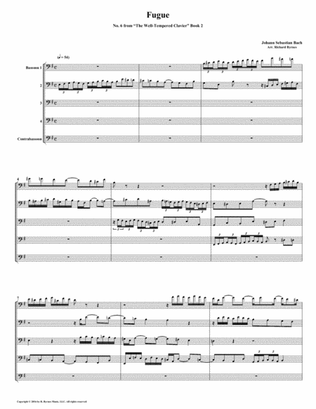 Fugue 06 from Well-Tempered Clavier, Book 2 (Bassoon Quintet)