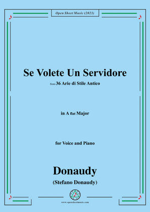 Donaudy-Se Volete Un Servidore,in A flat Major