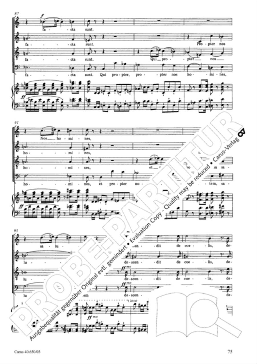 Petite Messe solennelle 4-Part scores gallery preview page 78