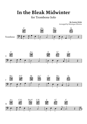 In the Bleak Midwinter (Trombone Solo) - Beginner Level