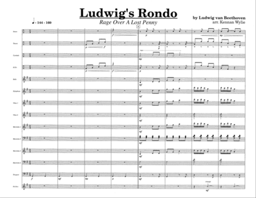 Ludwig's Rondo w/Tutor Tracks Percussion Ensemble scores gallery preview page 3
