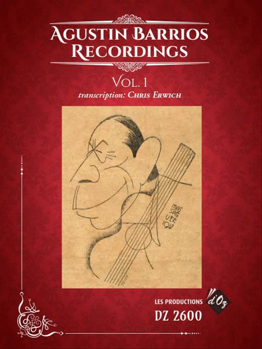 Agustin Barrios Recordings, vol. 1 Classical Guitar scores gallery preview page 1