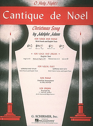 Book cover for Cantique de Noel (O Holy Night)