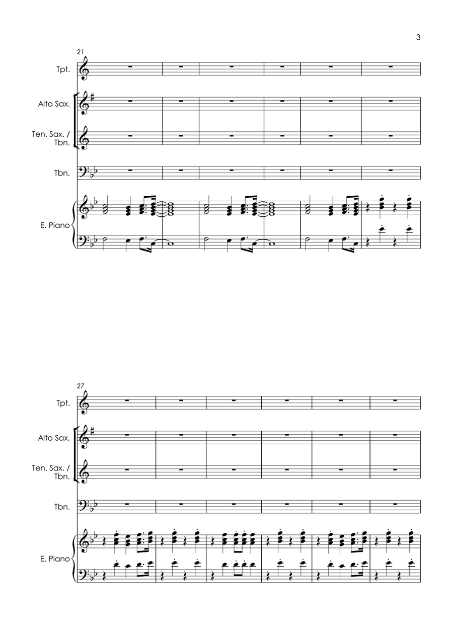 Never Give Up On A Good Thing Small Ensemble scores gallery preview page 5