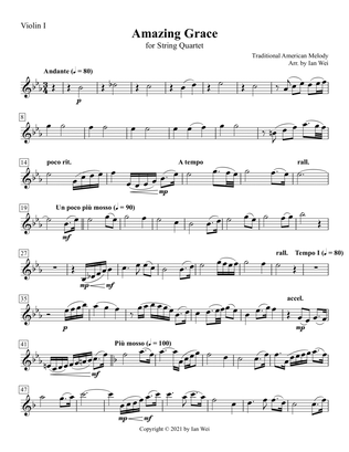 Amazing Grace for String Quartet