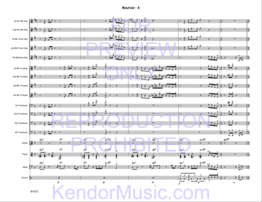 Bounce Jazz Ensemble scores gallery preview page 7