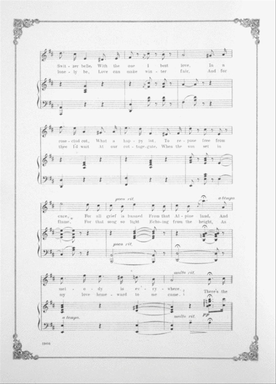 The Alpine Horn. Tyrolean Song & Dance Horn scores gallery preview page 3