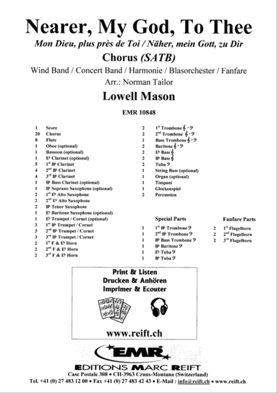 Nearer My God To Thee 4-Part scores gallery preview page 2