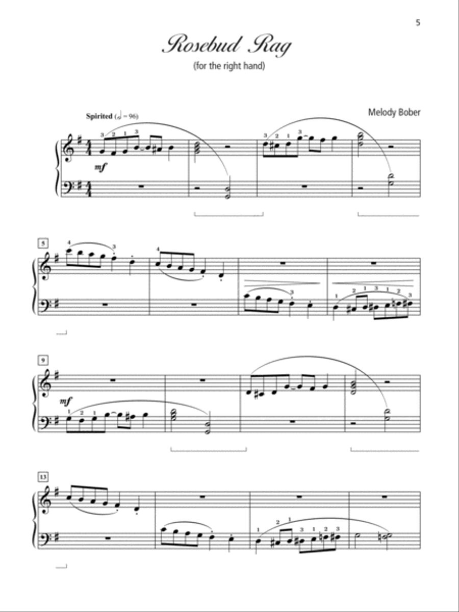 Grand One-Hand Solos for Piano, Book 6: 8 Late Intermediate Pieces for Right or Left Hand Alone Piano Method scores gallery preview page 5