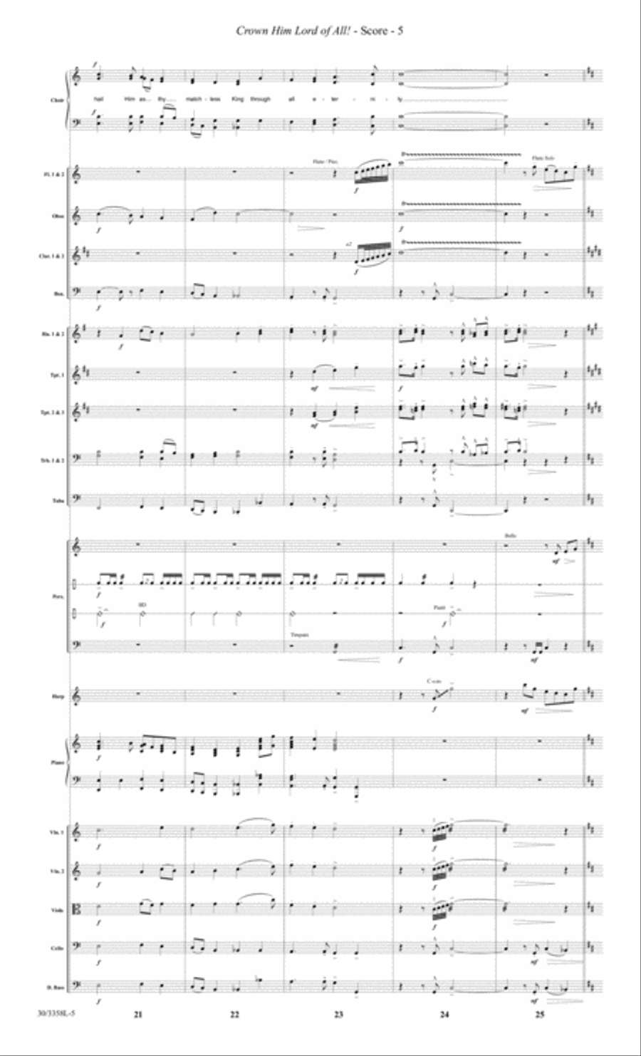 Crown Him Lord of All! - Full Orchestra Score and CD with Printable Parts Choir scores gallery preview page 8