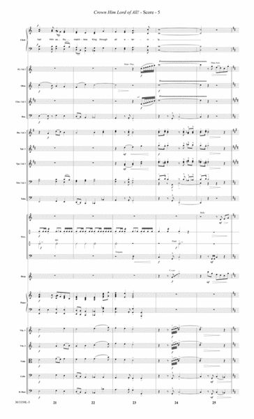 Crown Him Lord of All! - Full Orchestra Score and CD with Printable Parts image number null