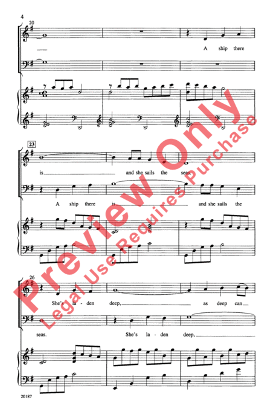 The Water Is Wide The Water Is Wide 4-Part scores gallery preview page 4