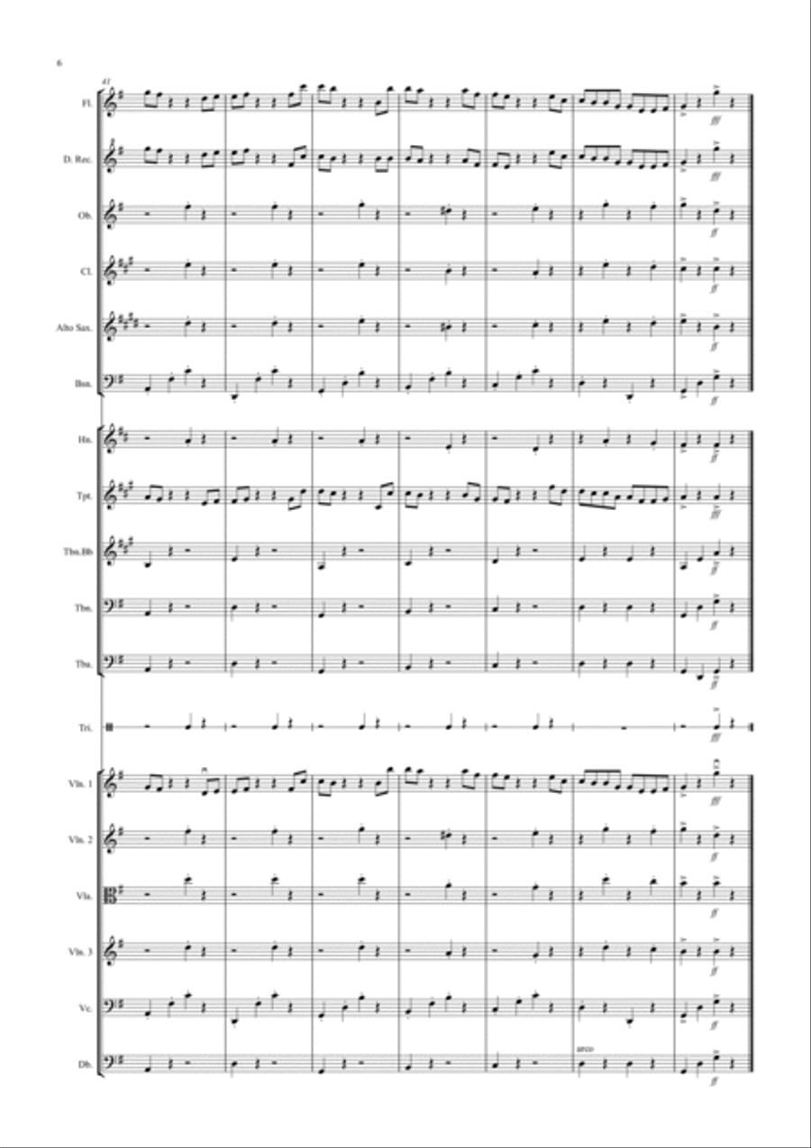 Dance of the Hours for School Orchestra Full Orchestra scores gallery preview page 6