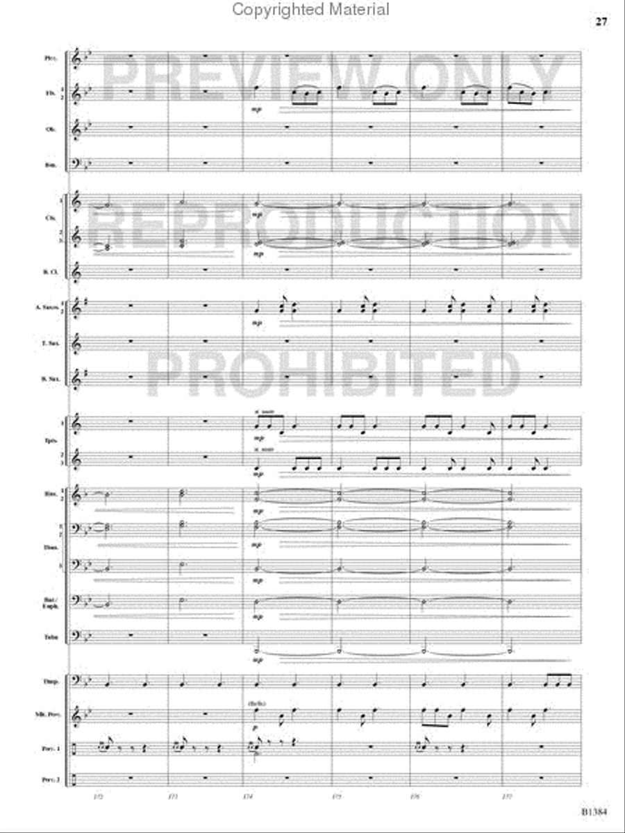 Summer Resounding! Concert Band scores gallery preview page 26
