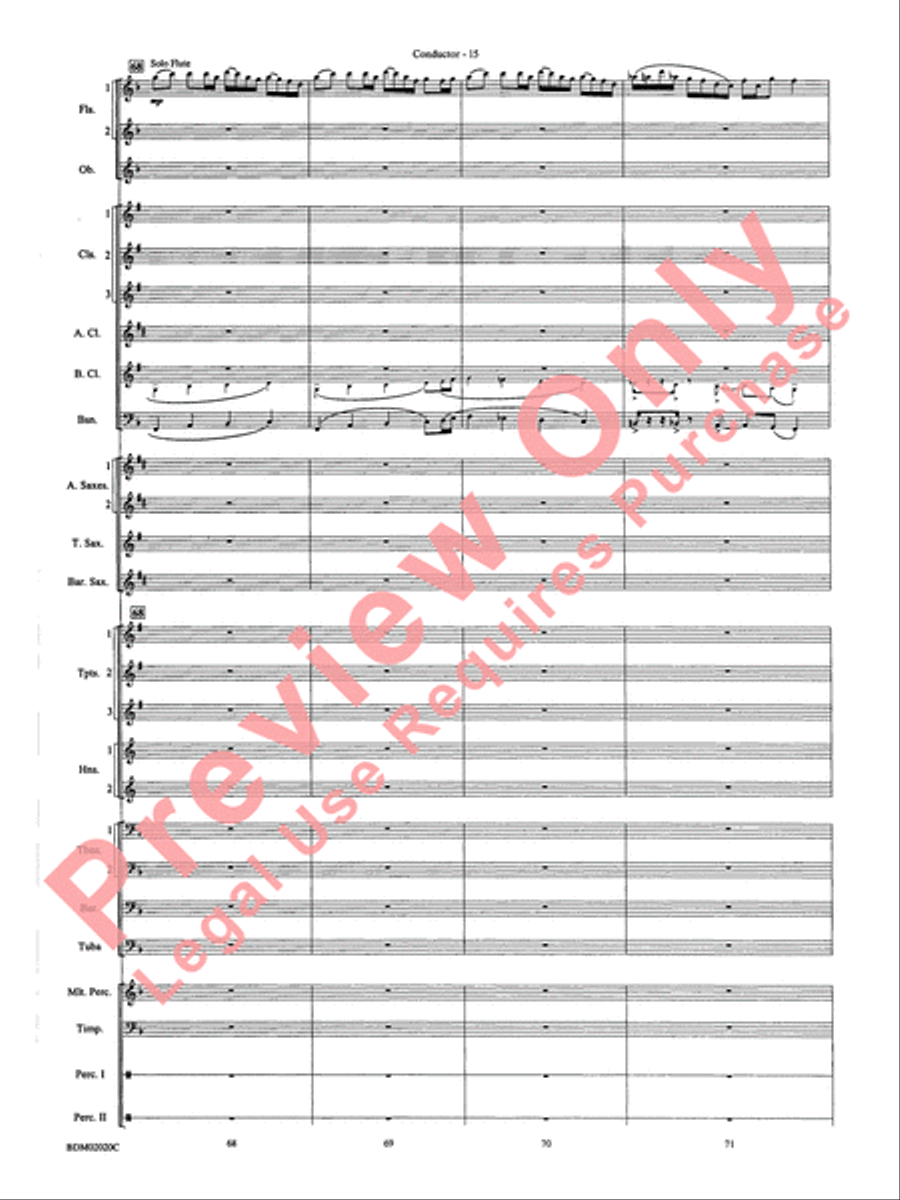 Prairiesong Concert Band scores gallery preview page 18