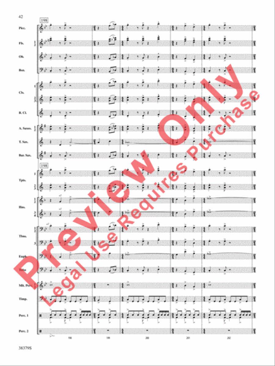 Vision Quest Concert Band scores gallery preview page 43
