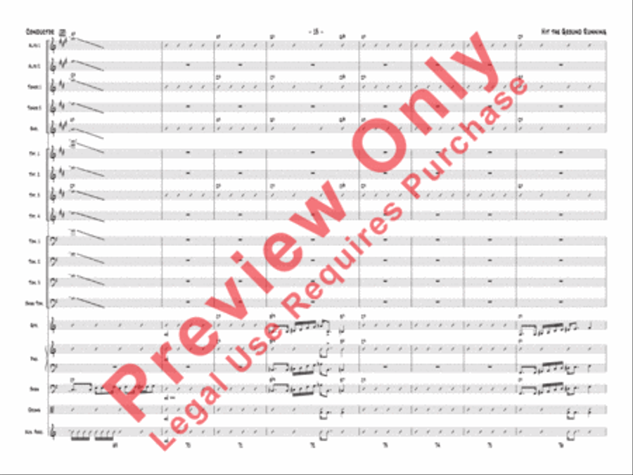 Hit the Ground Running Jazz Ensemble scores gallery preview page 16